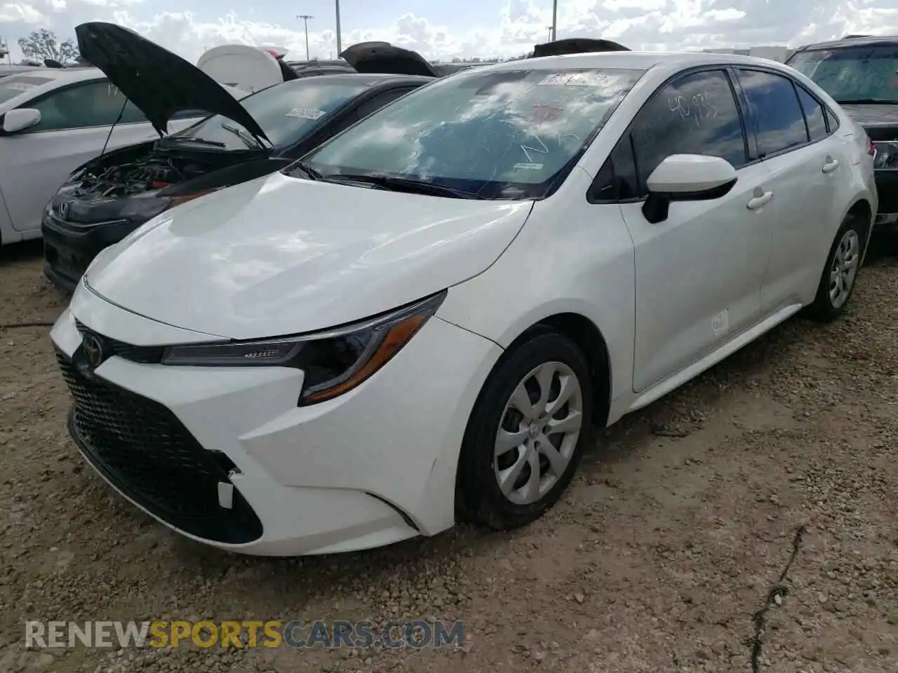 2 Photograph of a damaged car JTDEPMAE9MJ135593 TOYOTA COROLLA 2021