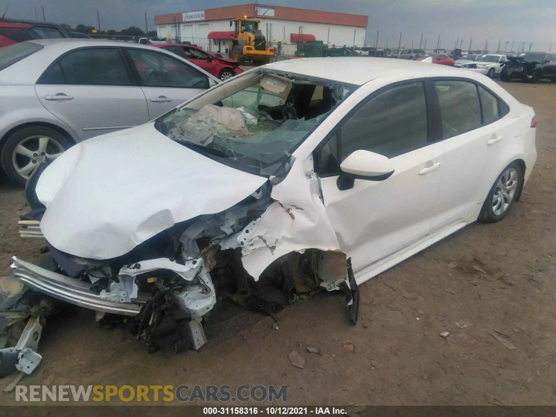 2 Photograph of a damaged car JTDEPMAE9MJ135660 TOYOTA COROLLA 2021