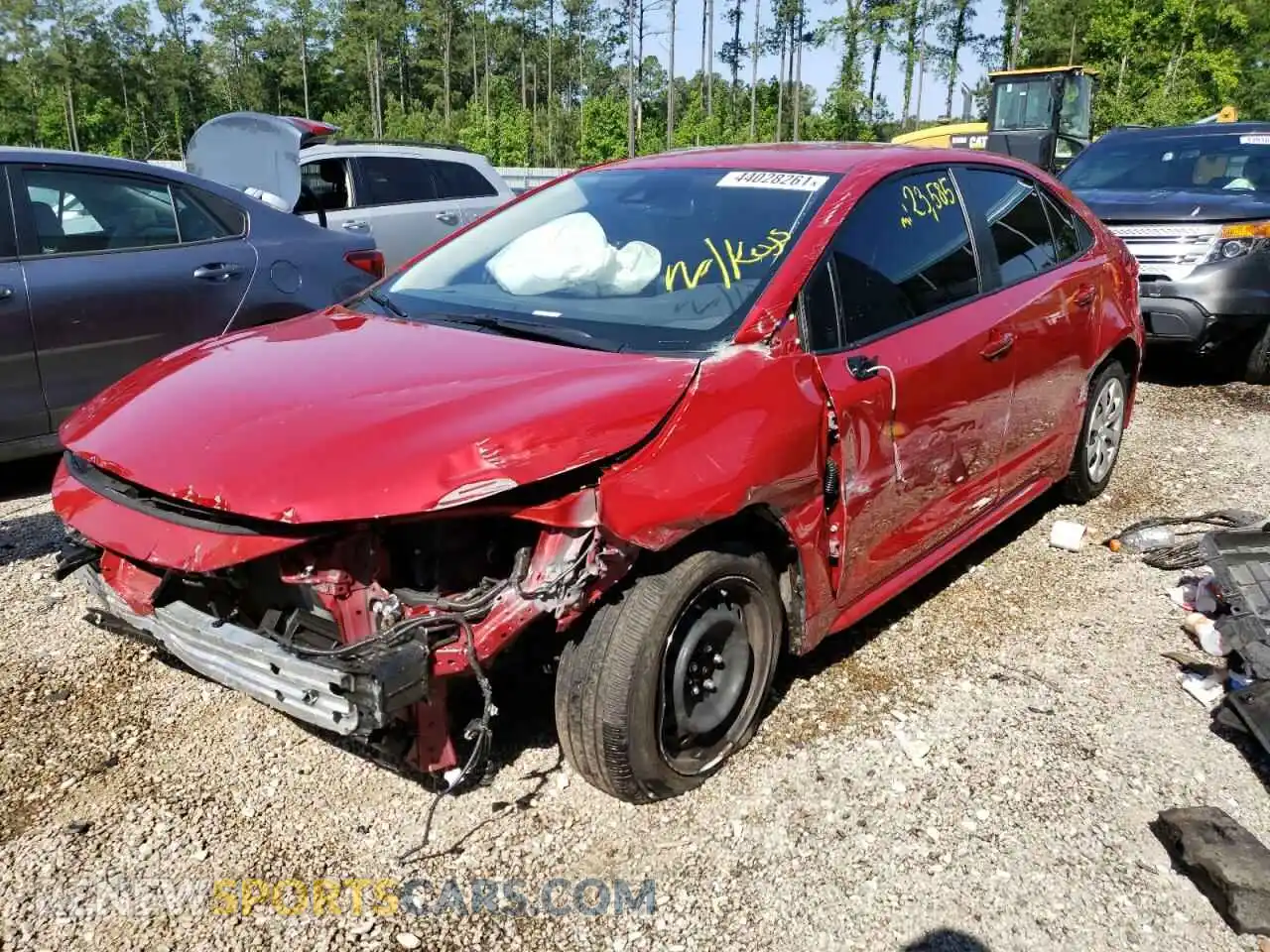 2 Photograph of a damaged car JTDEPMAE9MJ137795 TOYOTA COROLLA 2021
