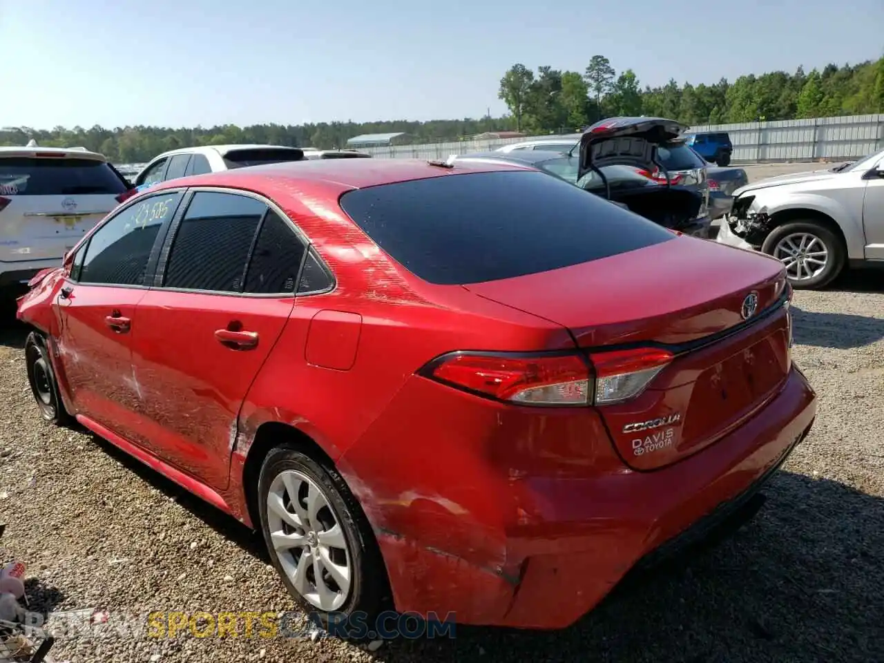3 Photograph of a damaged car JTDEPMAE9MJ137795 TOYOTA COROLLA 2021