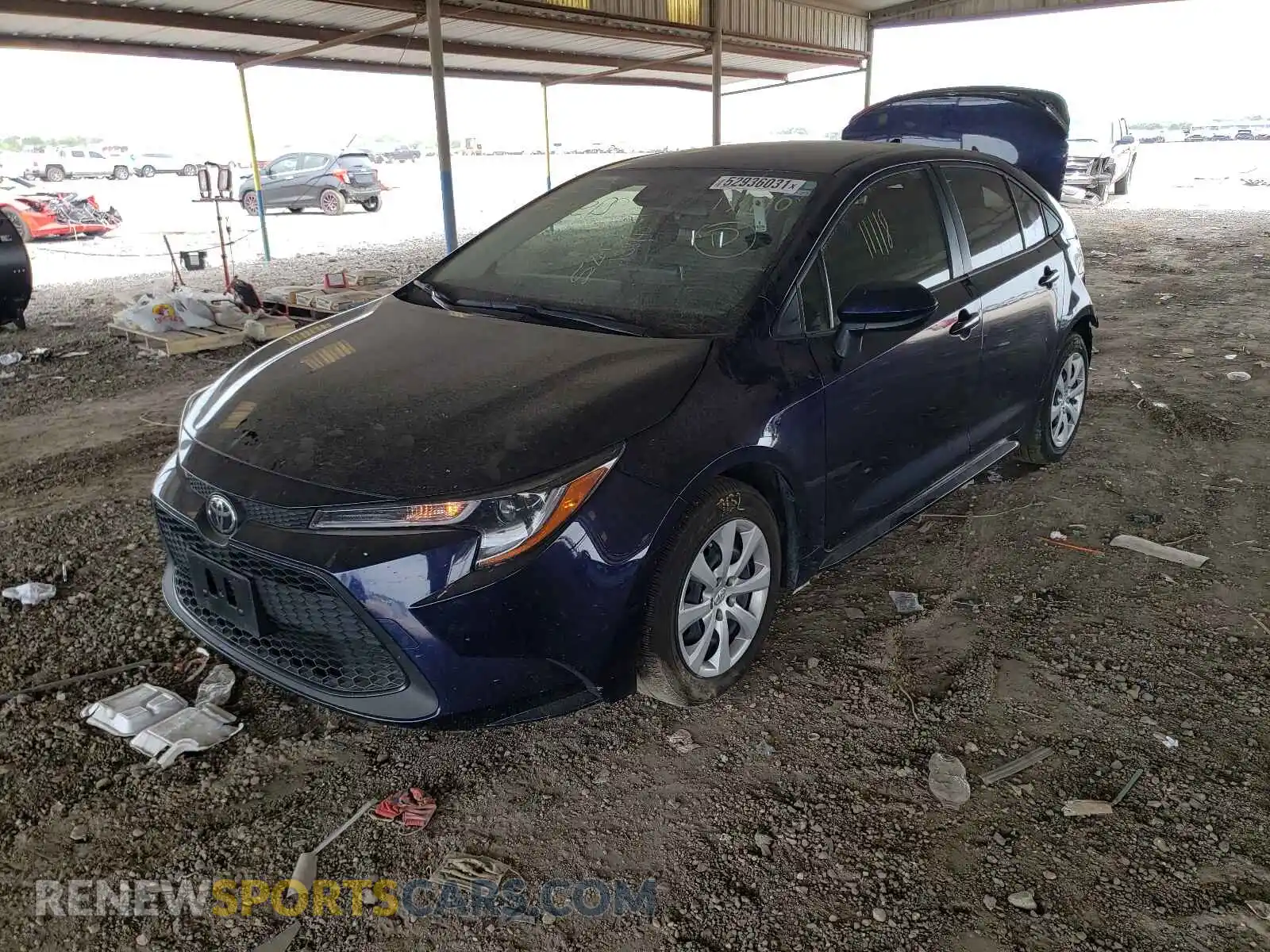 2 Photograph of a damaged car JTDEPMAE9MJ138140 TOYOTA COROLLA 2021