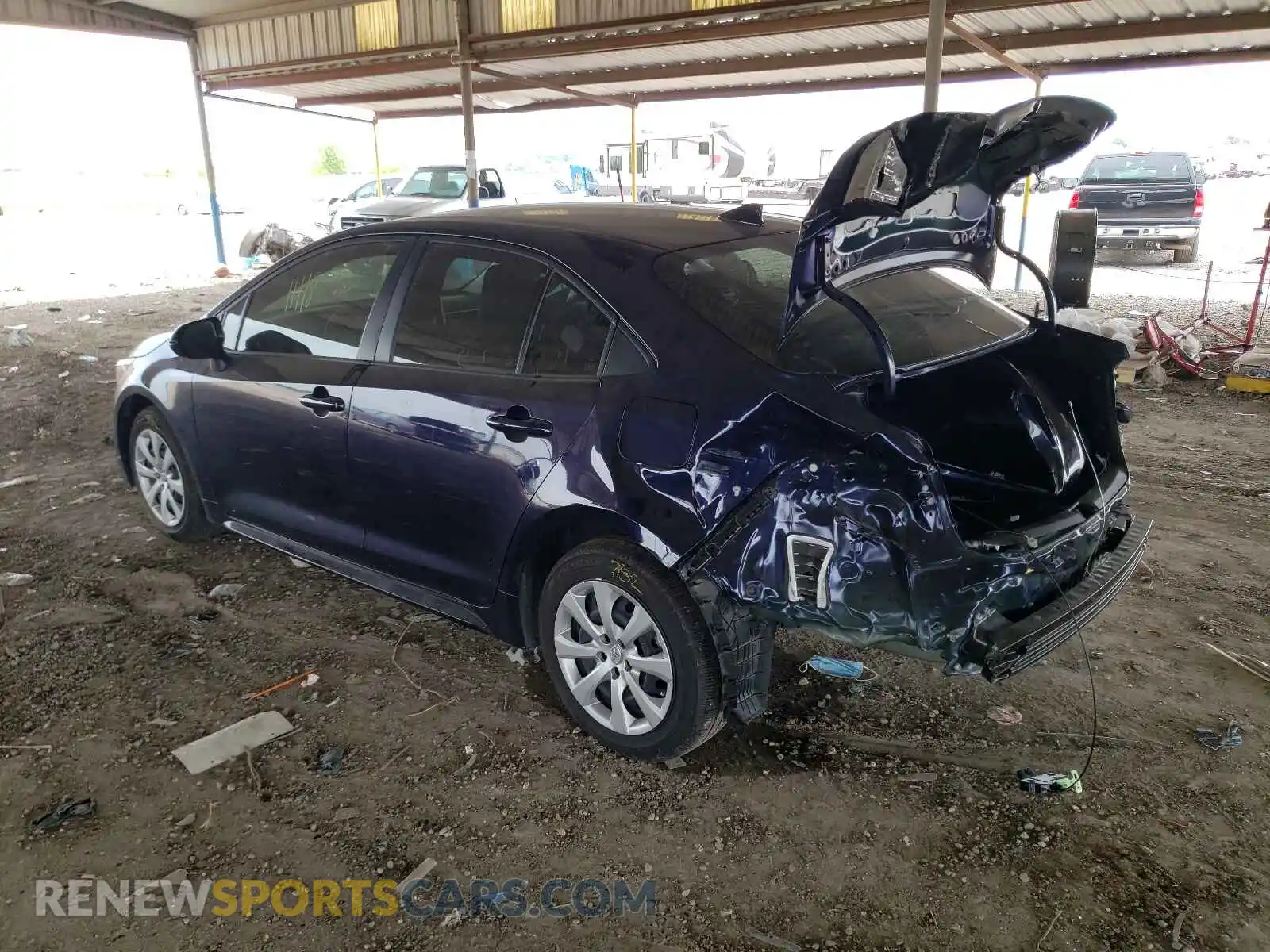 3 Photograph of a damaged car JTDEPMAE9MJ138140 TOYOTA COROLLA 2021