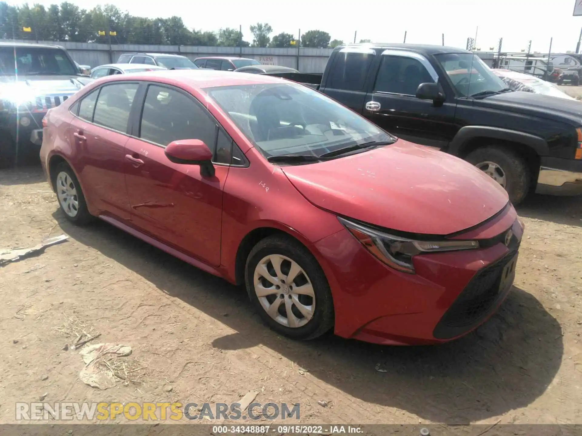 1 Photograph of a damaged car JTDEPMAE9MJ145847 TOYOTA COROLLA 2021