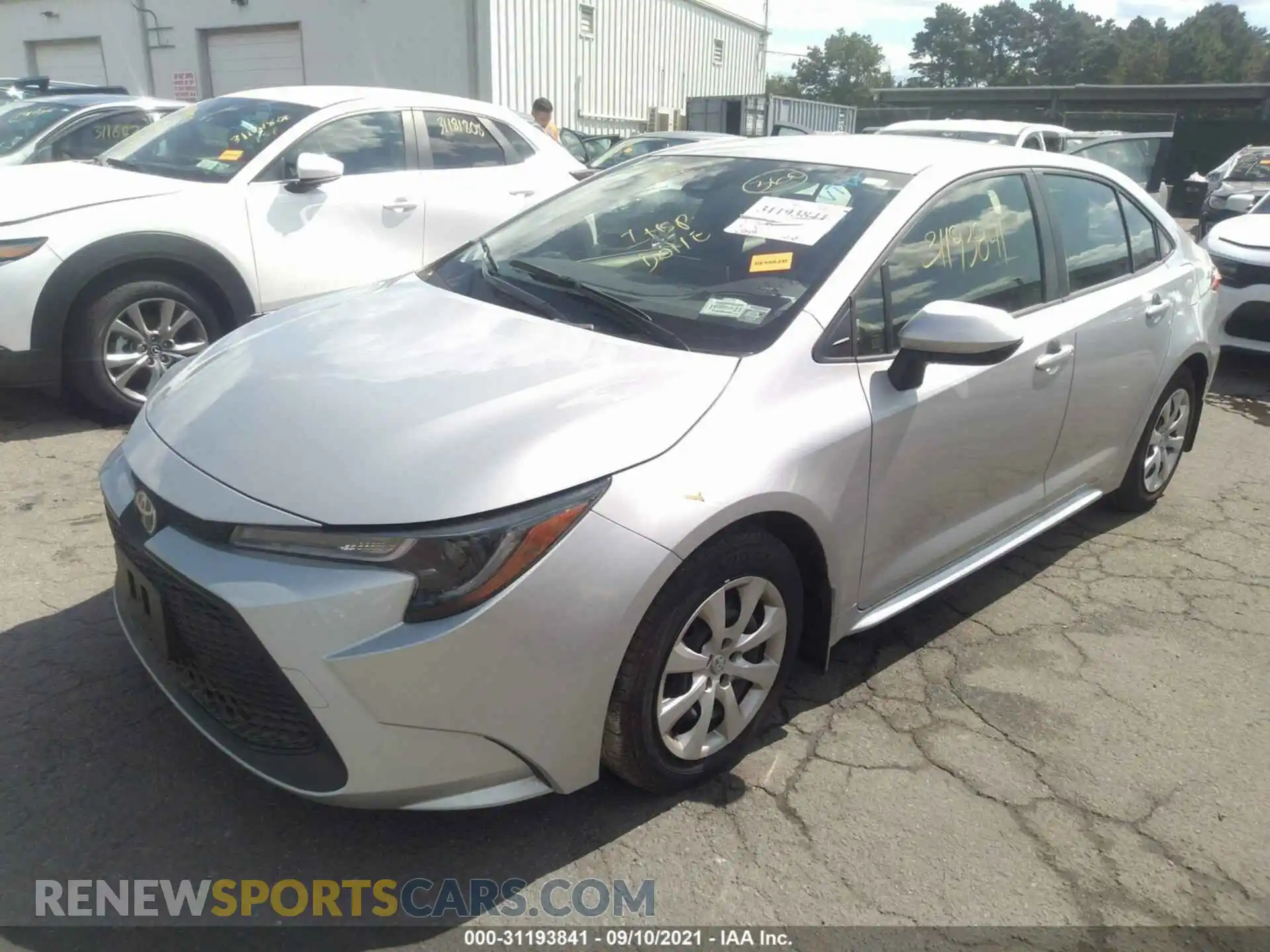 2 Photograph of a damaged car JTDEPMAE9MJ145962 TOYOTA COROLLA 2021