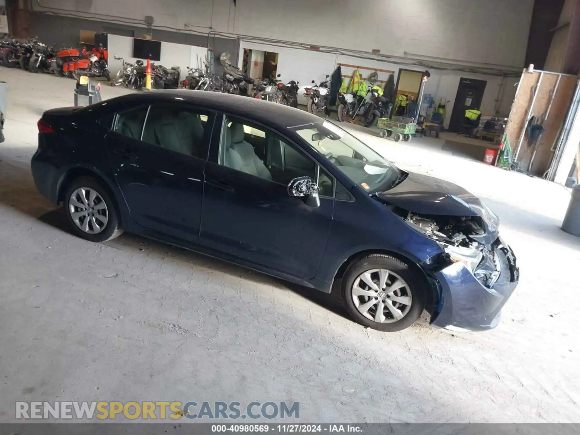 1 Photograph of a damaged car JTDEPMAE9MJ147422 TOYOTA COROLLA 2021