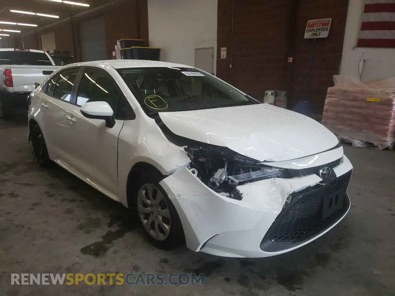 1 Photograph of a damaged car JTDEPMAE9MJ149221 TOYOTA COROLLA 2021