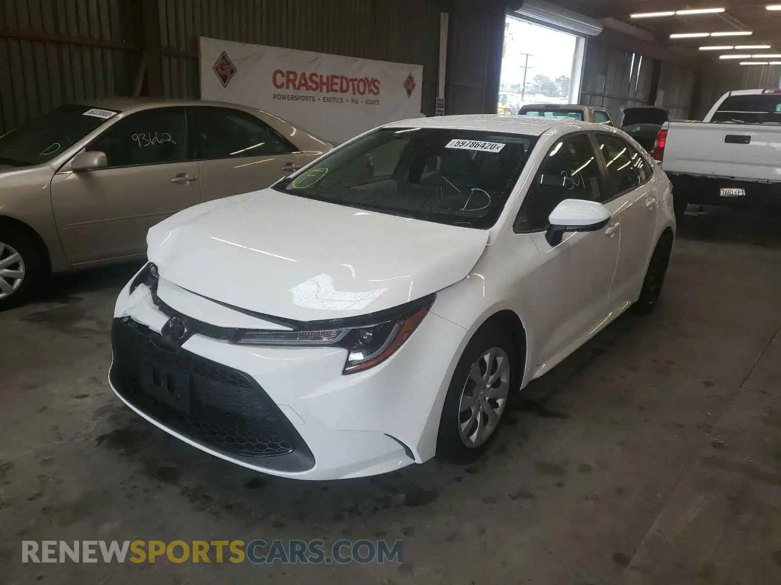 2 Photograph of a damaged car JTDEPMAE9MJ149221 TOYOTA COROLLA 2021