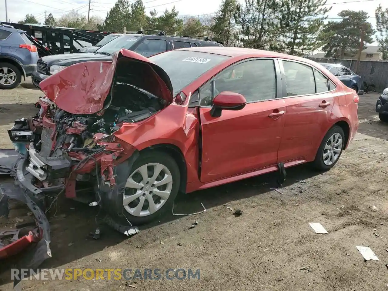 1 Photograph of a damaged car JTDEPMAE9MJ149378 TOYOTA COROLLA 2021