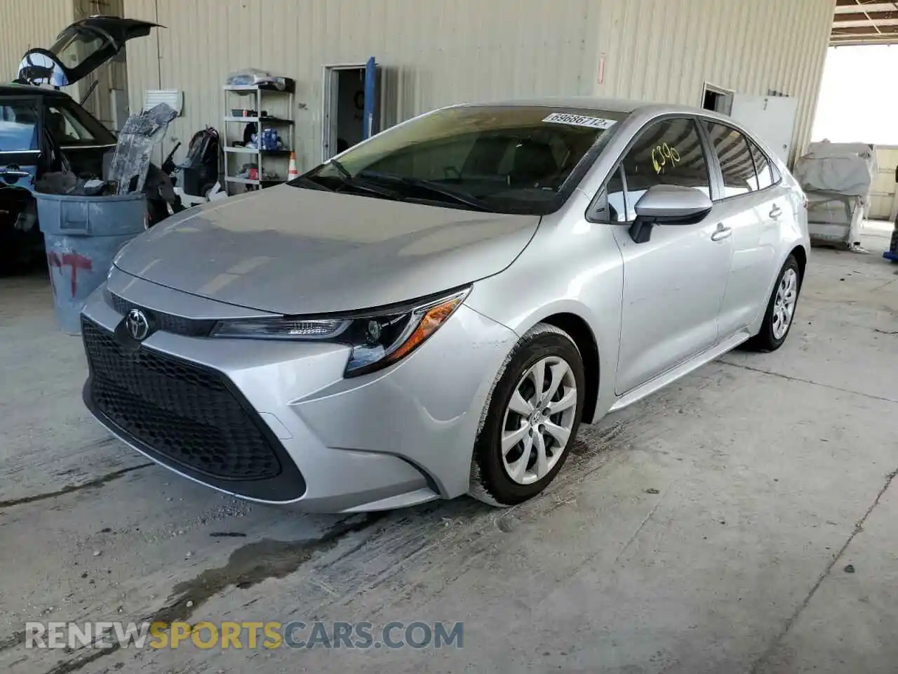 1 Photograph of a damaged car JTDEPMAE9MJ152166 TOYOTA COROLLA 2021