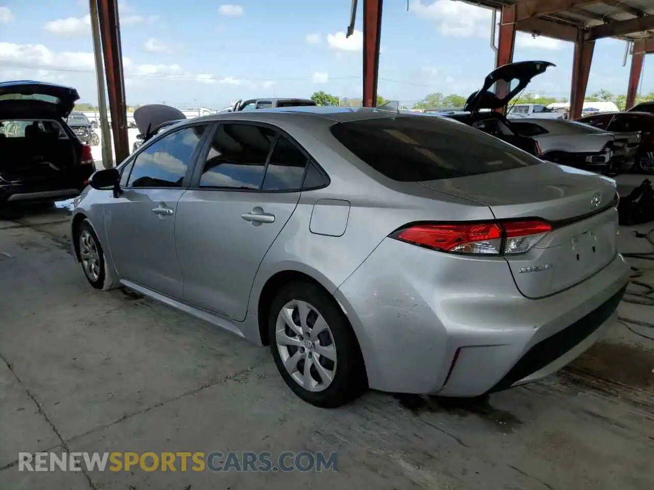 2 Photograph of a damaged car JTDEPMAE9MJ152166 TOYOTA COROLLA 2021