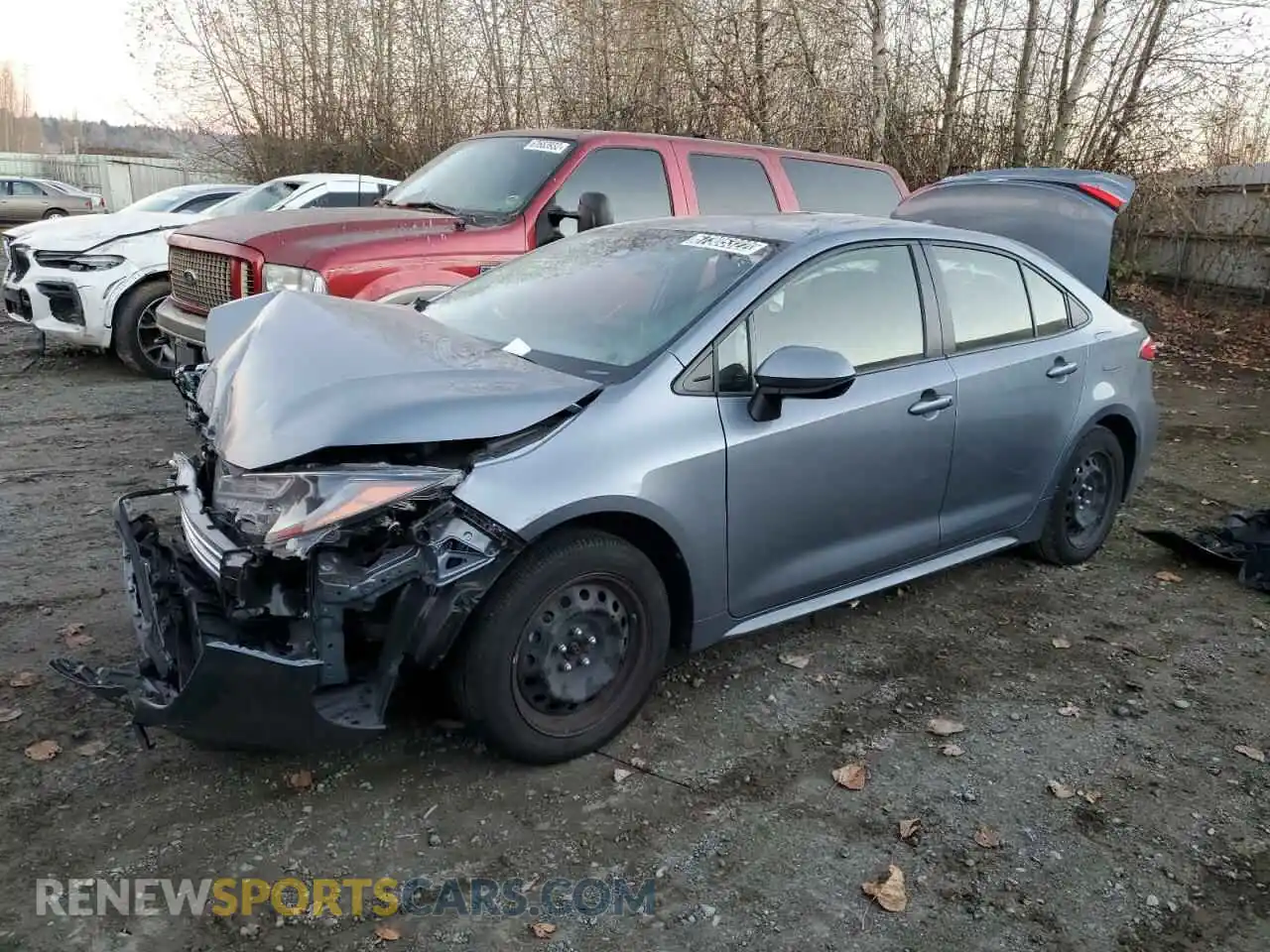 1 Photograph of a damaged car JTDEPMAE9MJ156489 TOYOTA COROLLA 2021