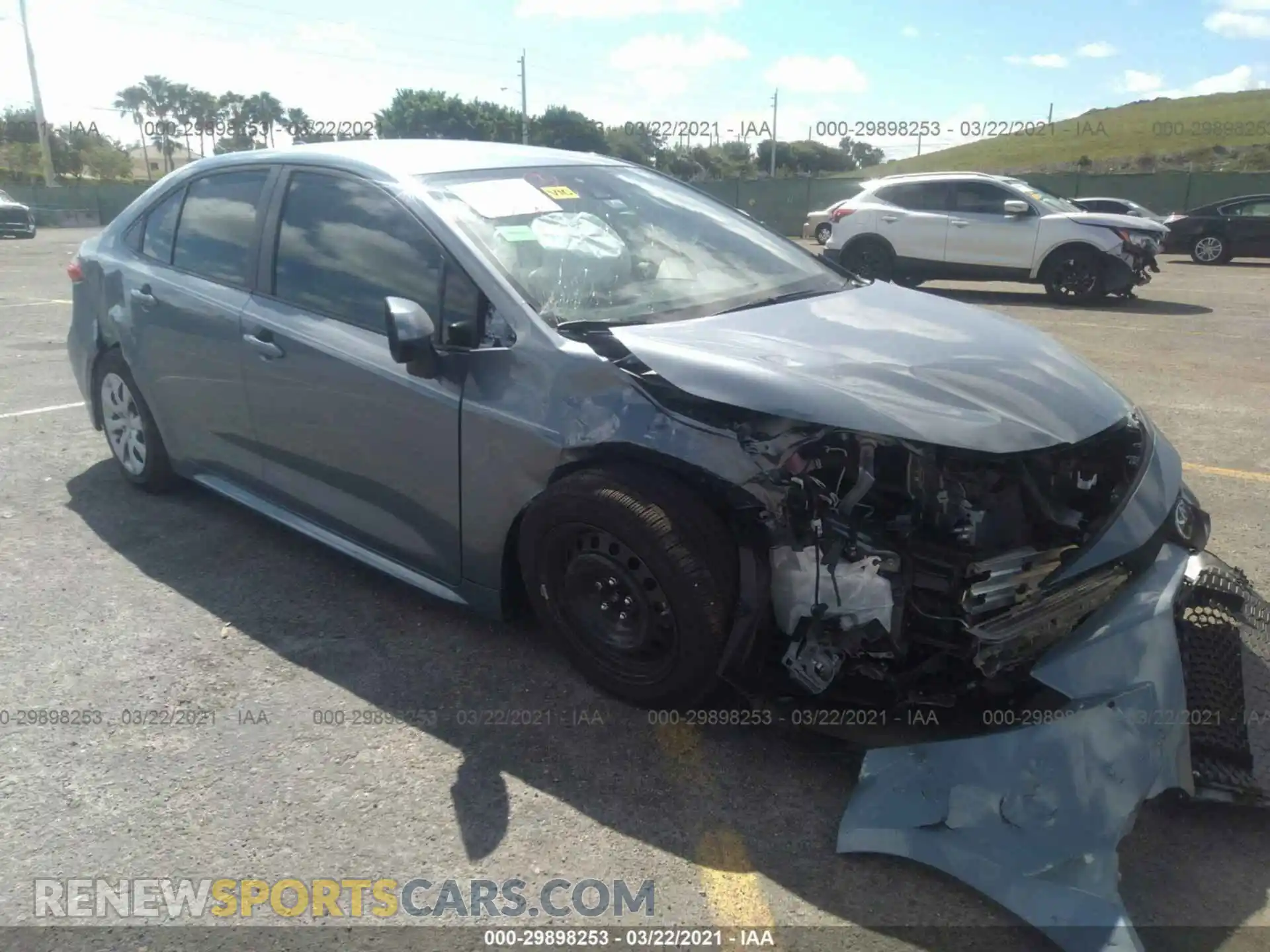 1 Photograph of a damaged car JTDEPMAE9MJ158193 TOYOTA COROLLA 2021