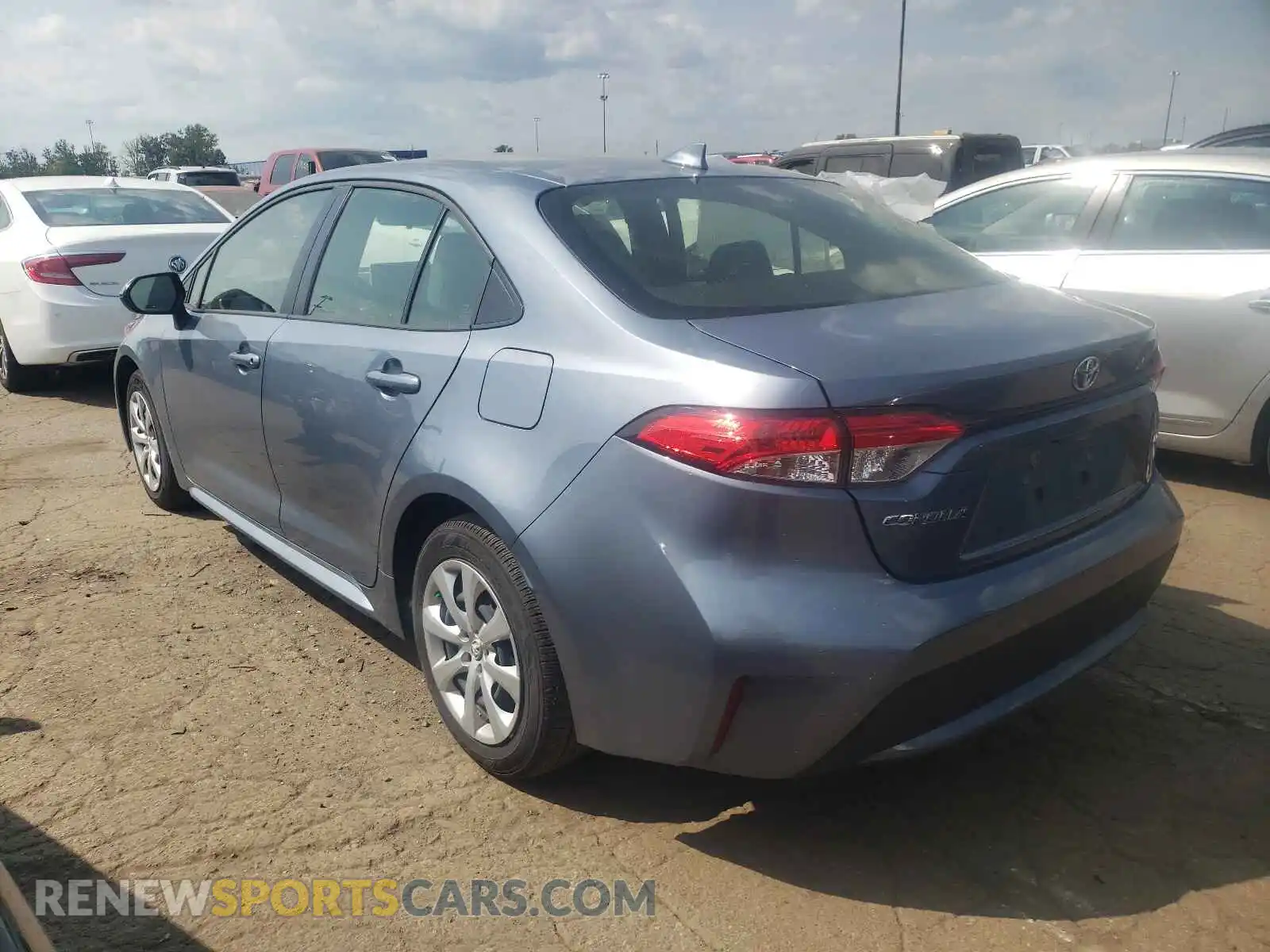 3 Фотография поврежденного автомобиля JTDEPMAE9MJ159909 TOYOTA COROLLA 2021