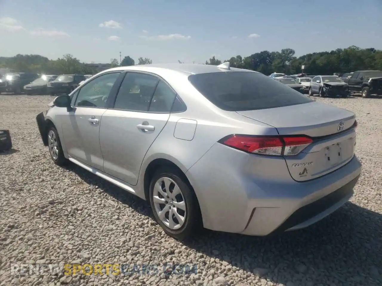 3 Photograph of a damaged car JTDEPMAE9MJ160624 TOYOTA COROLLA 2021