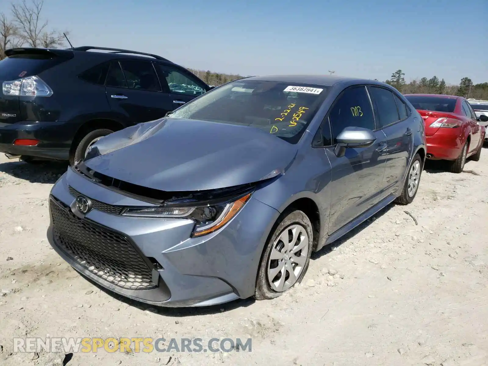 2 Photograph of a damaged car JTDEPMAE9MJ162549 TOYOTA COROLLA 2021
