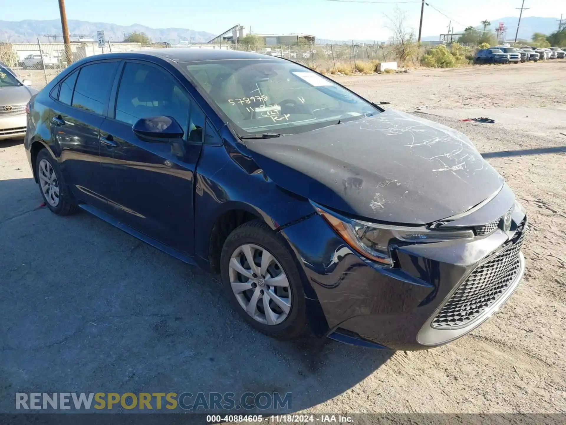 1 Photograph of a damaged car JTDEPMAE9MJ164480 TOYOTA COROLLA 2021