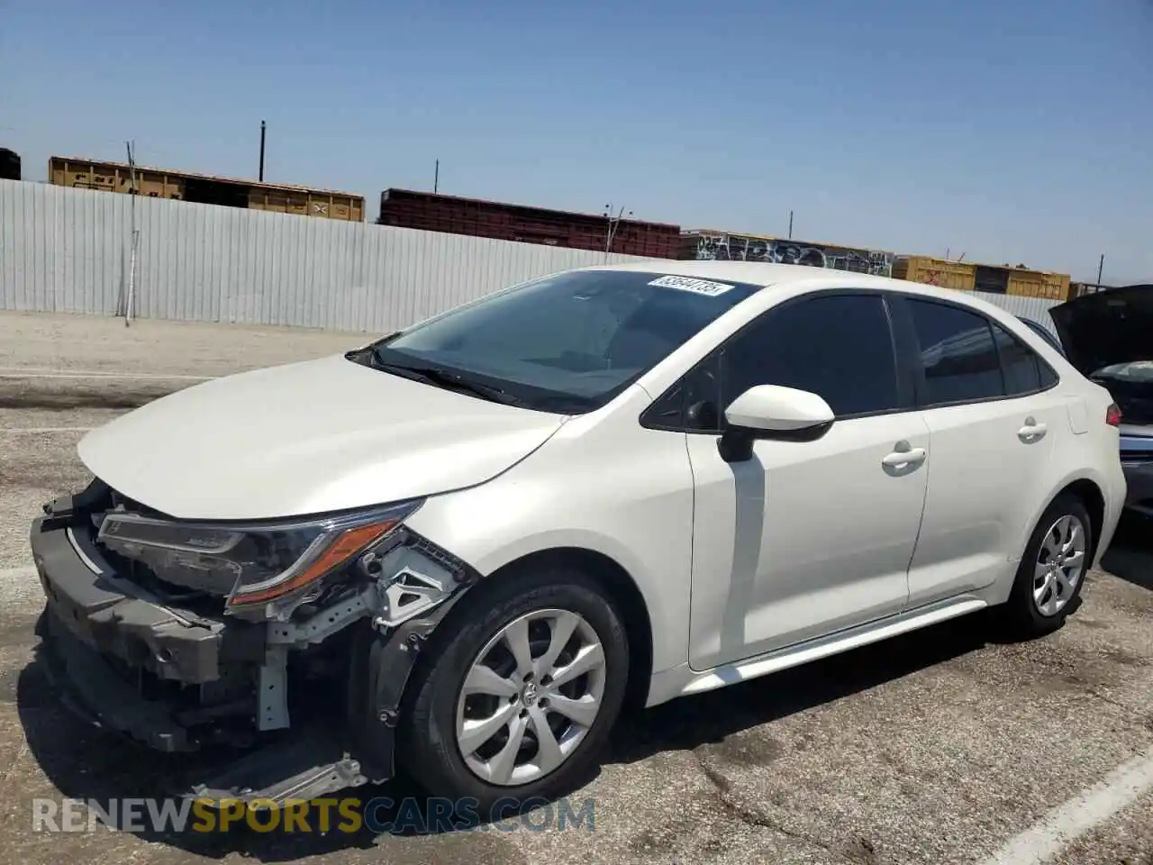 1 Photograph of a damaged car JTDEPMAE9MJ167153 TOYOTA COROLLA 2021