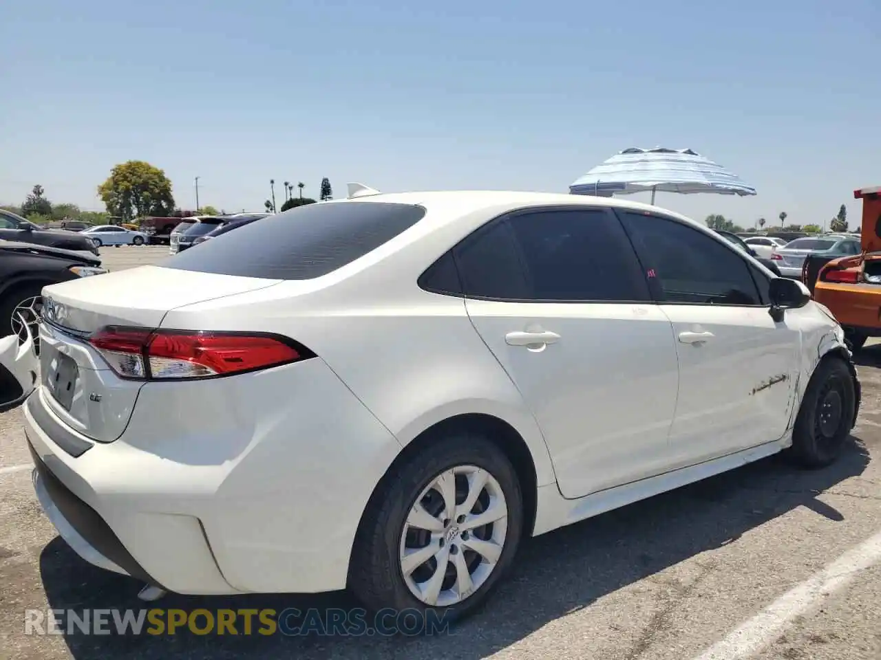 3 Photograph of a damaged car JTDEPMAE9MJ167153 TOYOTA COROLLA 2021