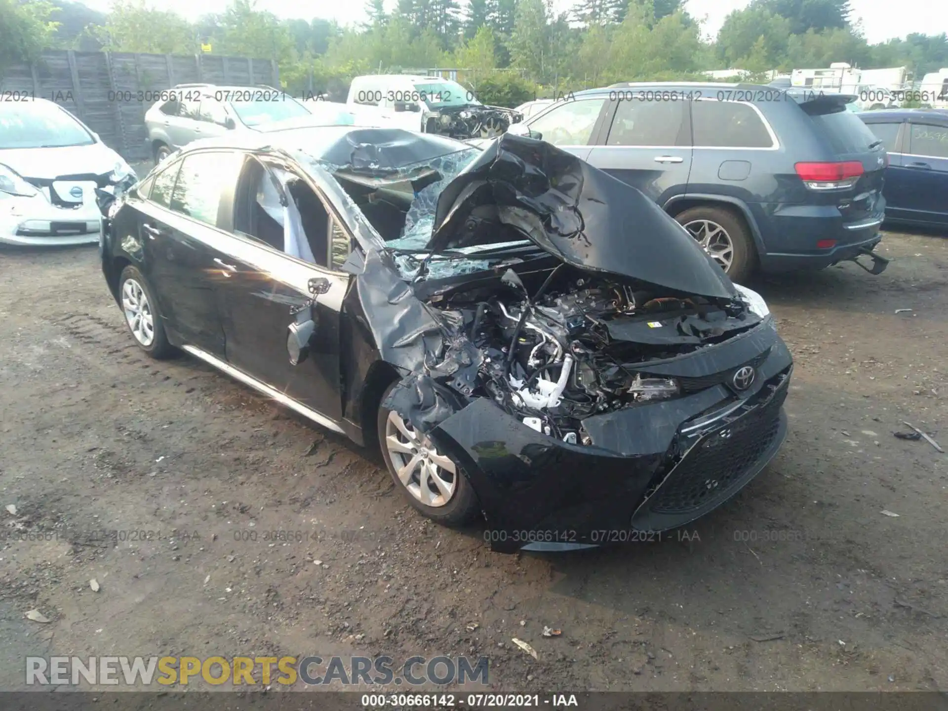 1 Photograph of a damaged car JTDEPMAE9MJ167654 TOYOTA COROLLA 2021