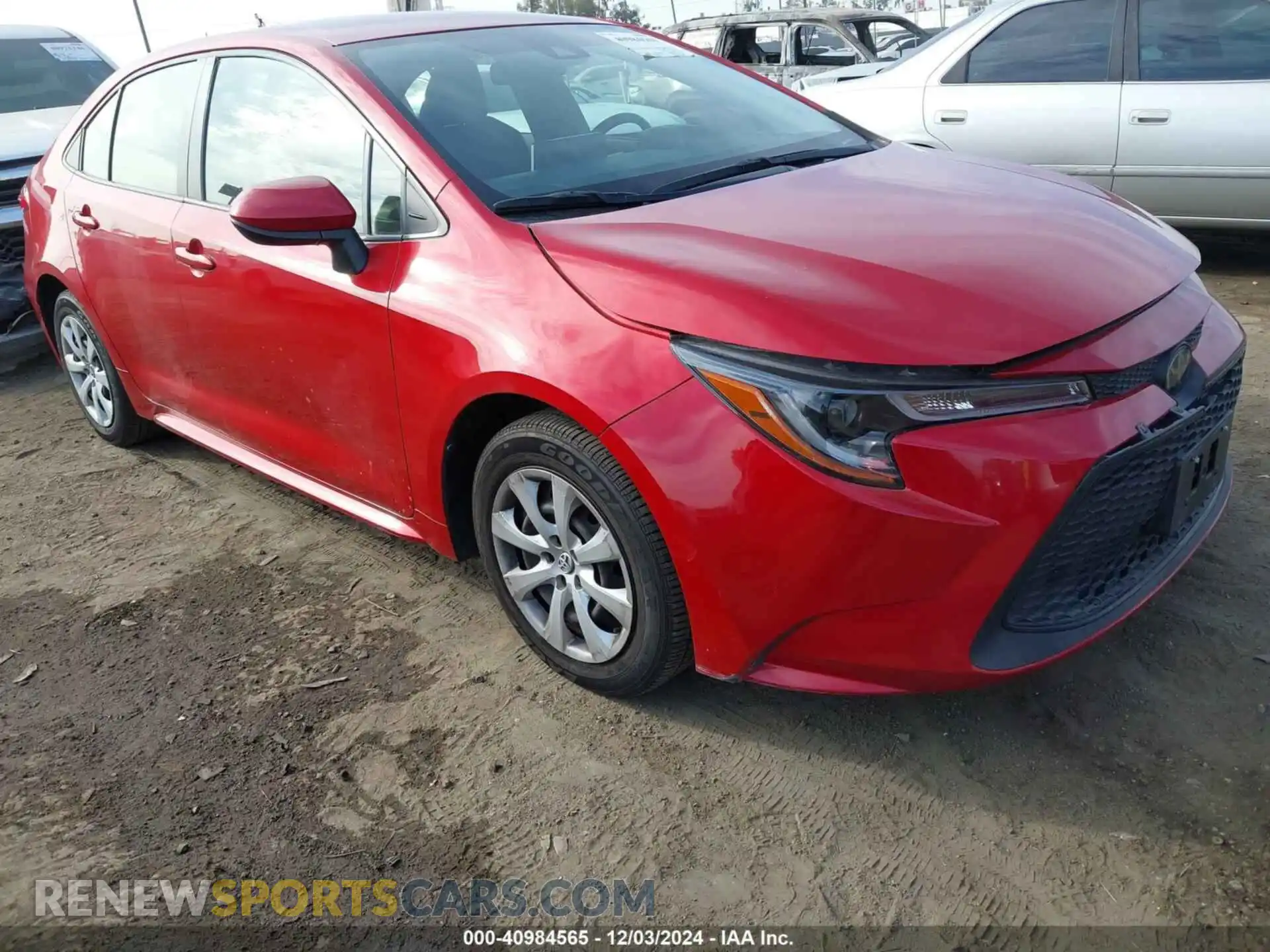 1 Photograph of a damaged car JTDEPMAE9MJ171512 TOYOTA COROLLA 2021