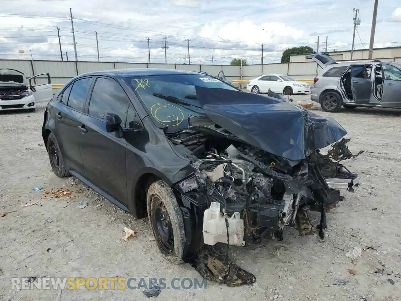 1 Photograph of a damaged car JTDEPMAE9MJ172465 TOYOTA COROLLA 2021