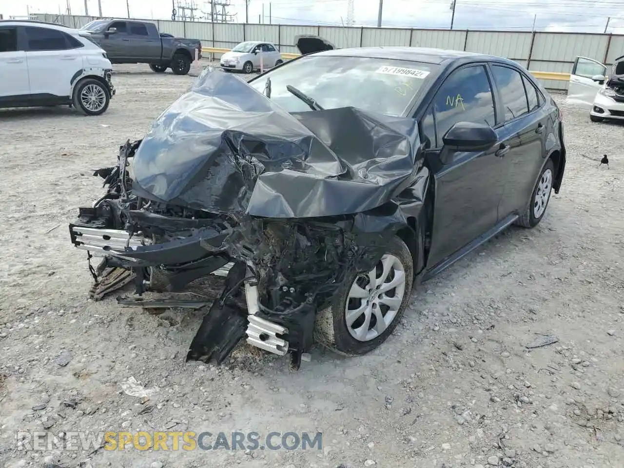 2 Photograph of a damaged car JTDEPMAE9MJ172465 TOYOTA COROLLA 2021