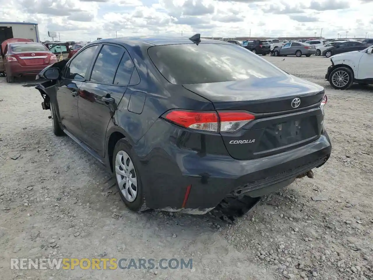 3 Photograph of a damaged car JTDEPMAE9MJ172465 TOYOTA COROLLA 2021