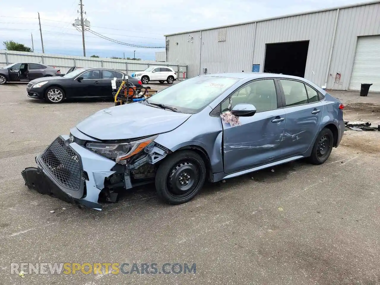 1 Photograph of a damaged car JTDEPMAE9MJ174121 TOYOTA COROLLA 2021