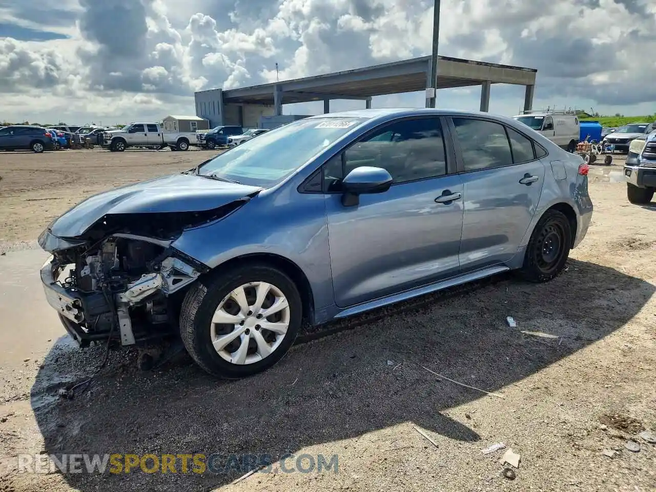1 Photograph of a damaged car JTDEPMAE9MJ174460 TOYOTA COROLLA 2021