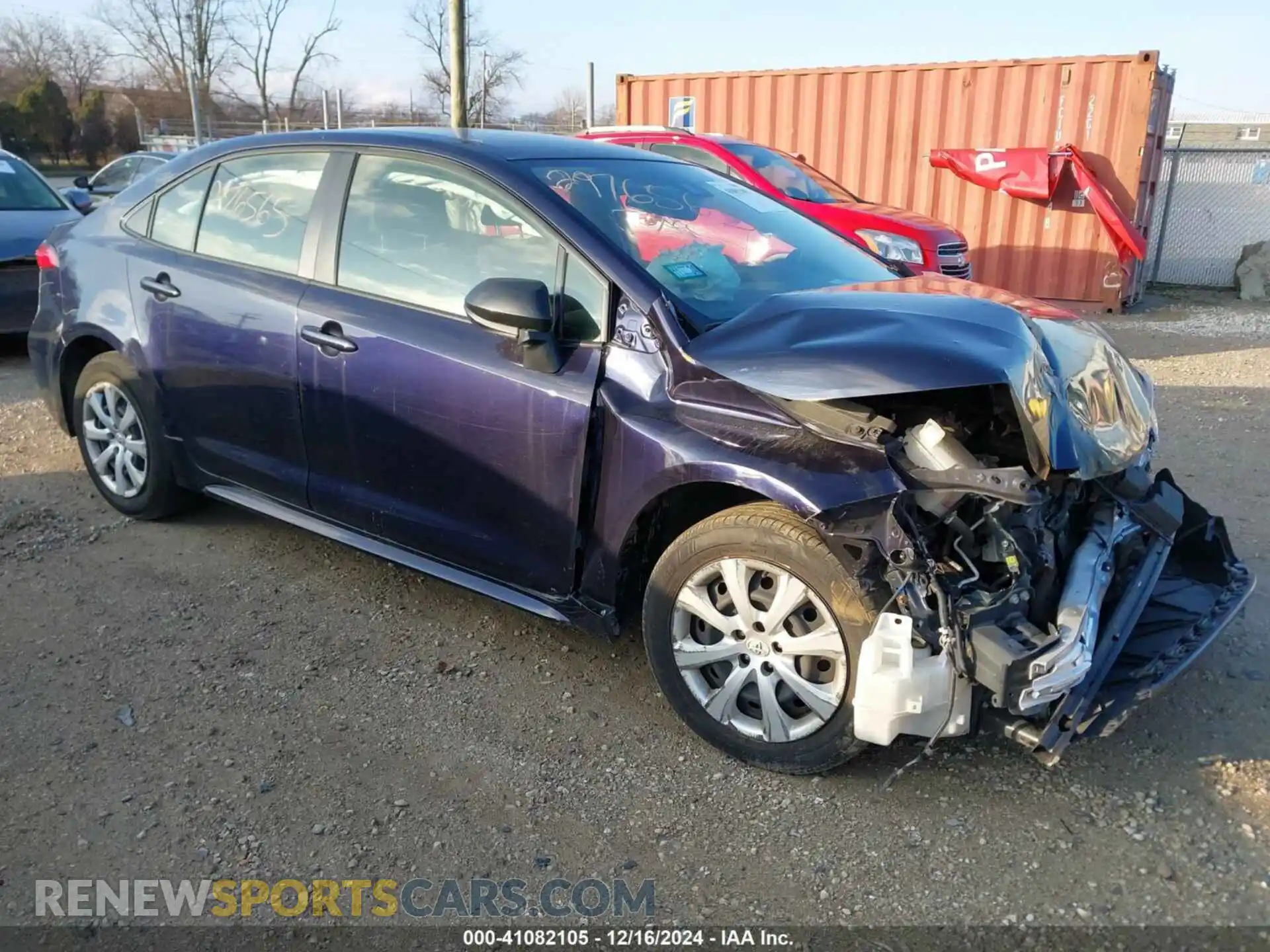 1 Photograph of a damaged car JTDEPMAE9MJ174698 TOYOTA COROLLA 2021