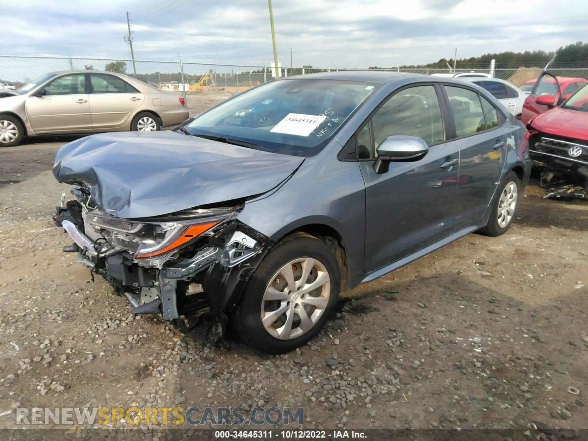 2 Photograph of a damaged car JTDEPMAE9MJ175995 TOYOTA COROLLA 2021