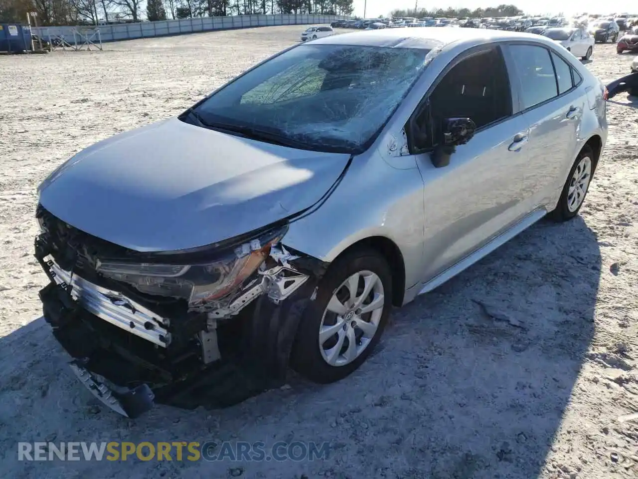 2 Photograph of a damaged car JTDEPMAE9MJ177102 TOYOTA COROLLA 2021