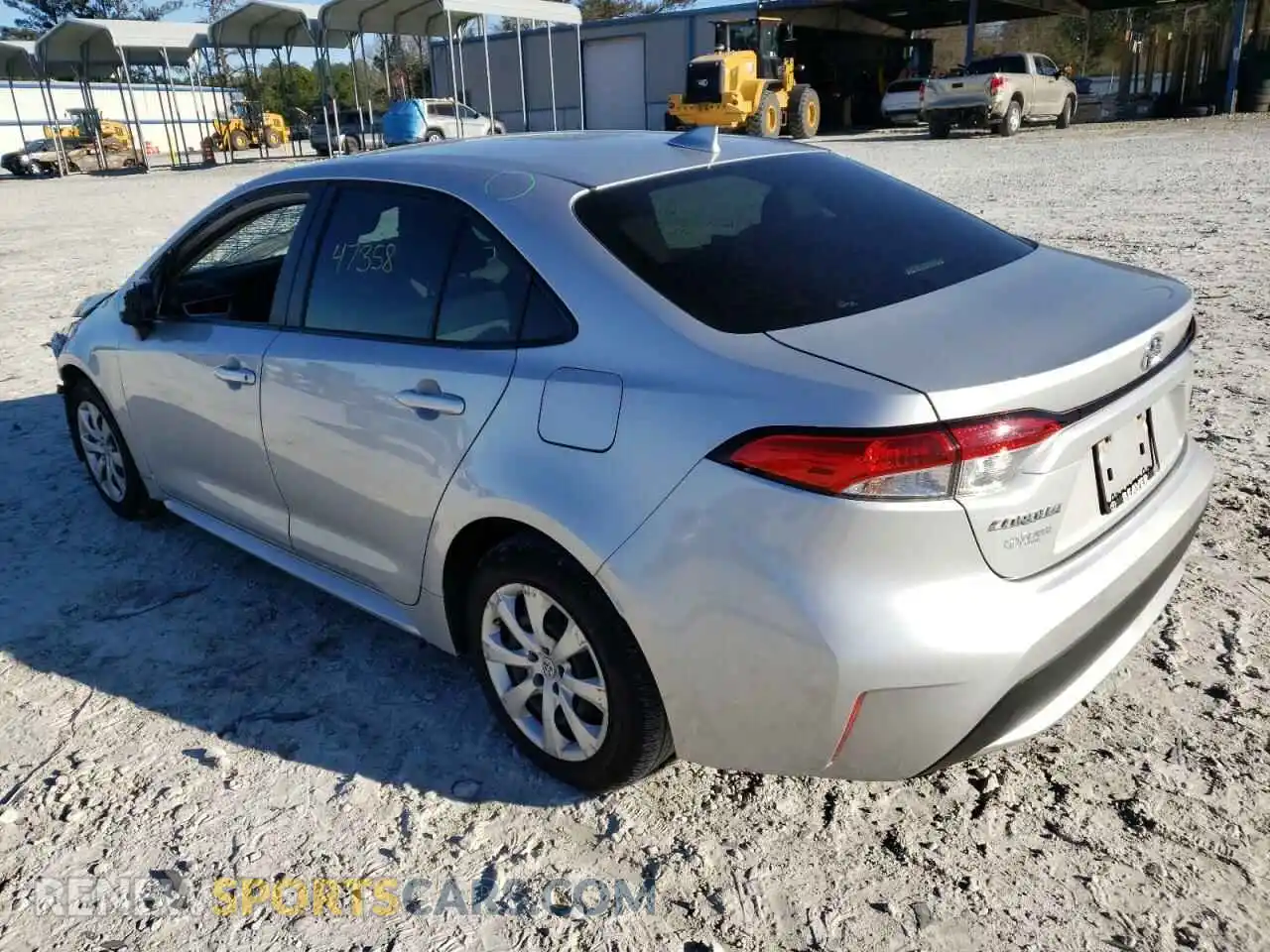 3 Photograph of a damaged car JTDEPMAE9MJ177102 TOYOTA COROLLA 2021