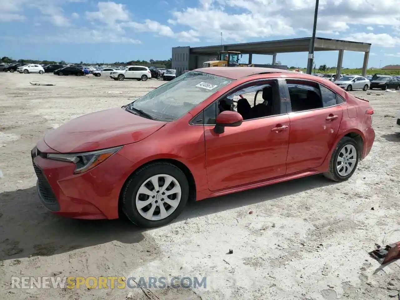 1 Photograph of a damaged car JTDEPMAE9MJ177813 TOYOTA COROLLA 2021