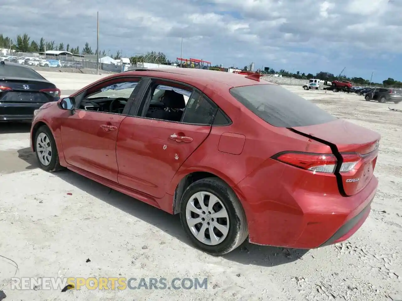 2 Photograph of a damaged car JTDEPMAE9MJ177813 TOYOTA COROLLA 2021