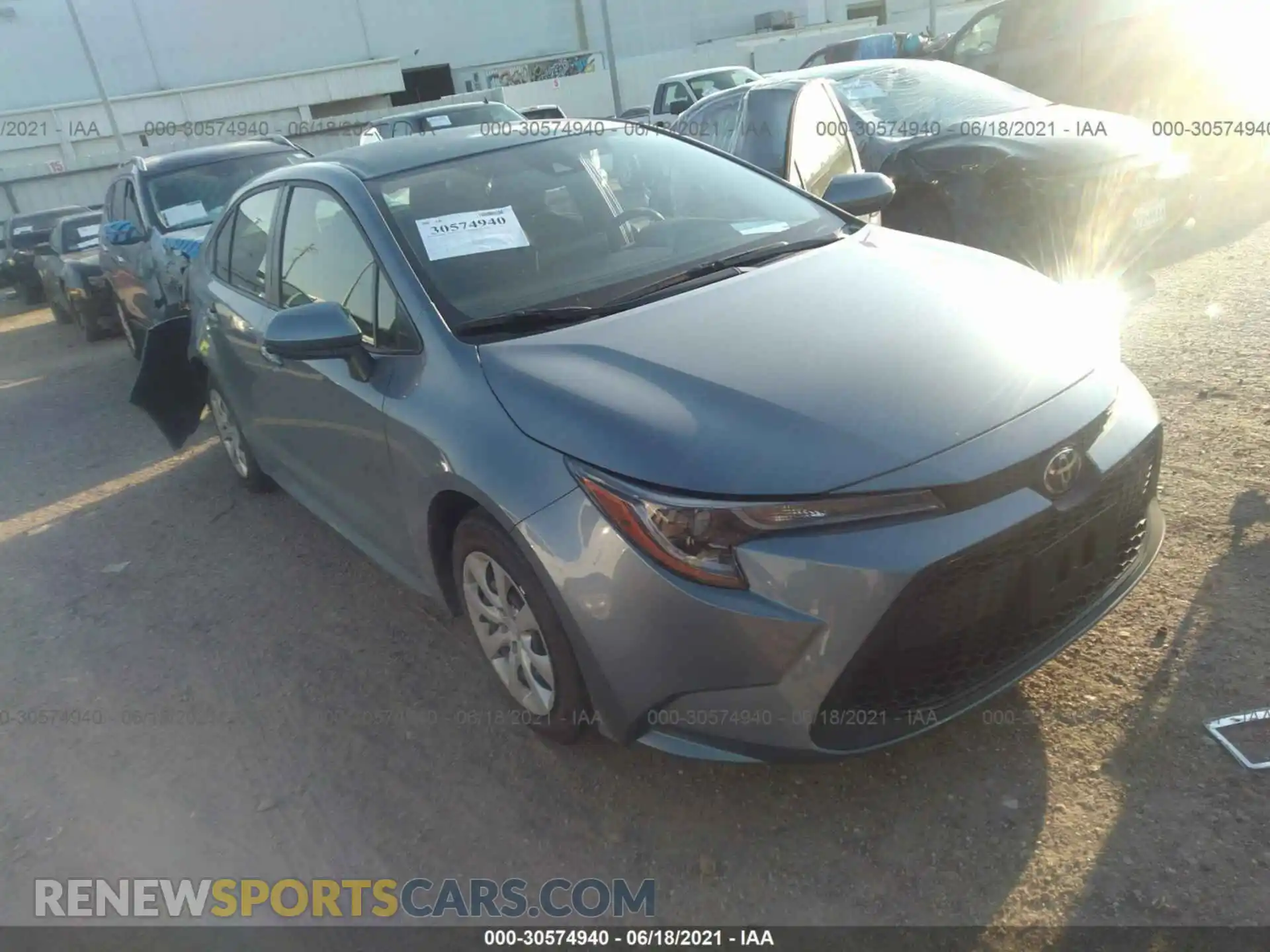 1 Photograph of a damaged car JTDEPMAE9MJ179528 TOYOTA COROLLA 2021