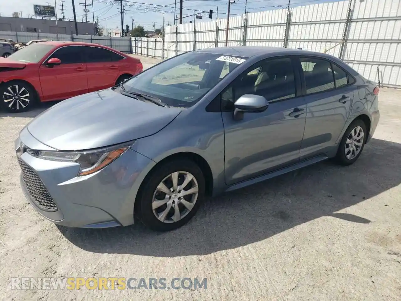 1 Photograph of a damaged car JTDEPMAE9MJ181523 TOYOTA COROLLA 2021