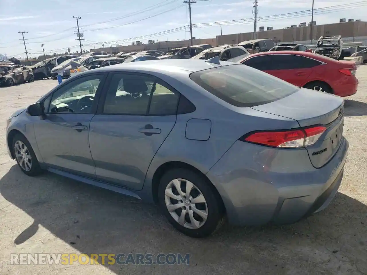 2 Photograph of a damaged car JTDEPMAE9MJ181523 TOYOTA COROLLA 2021