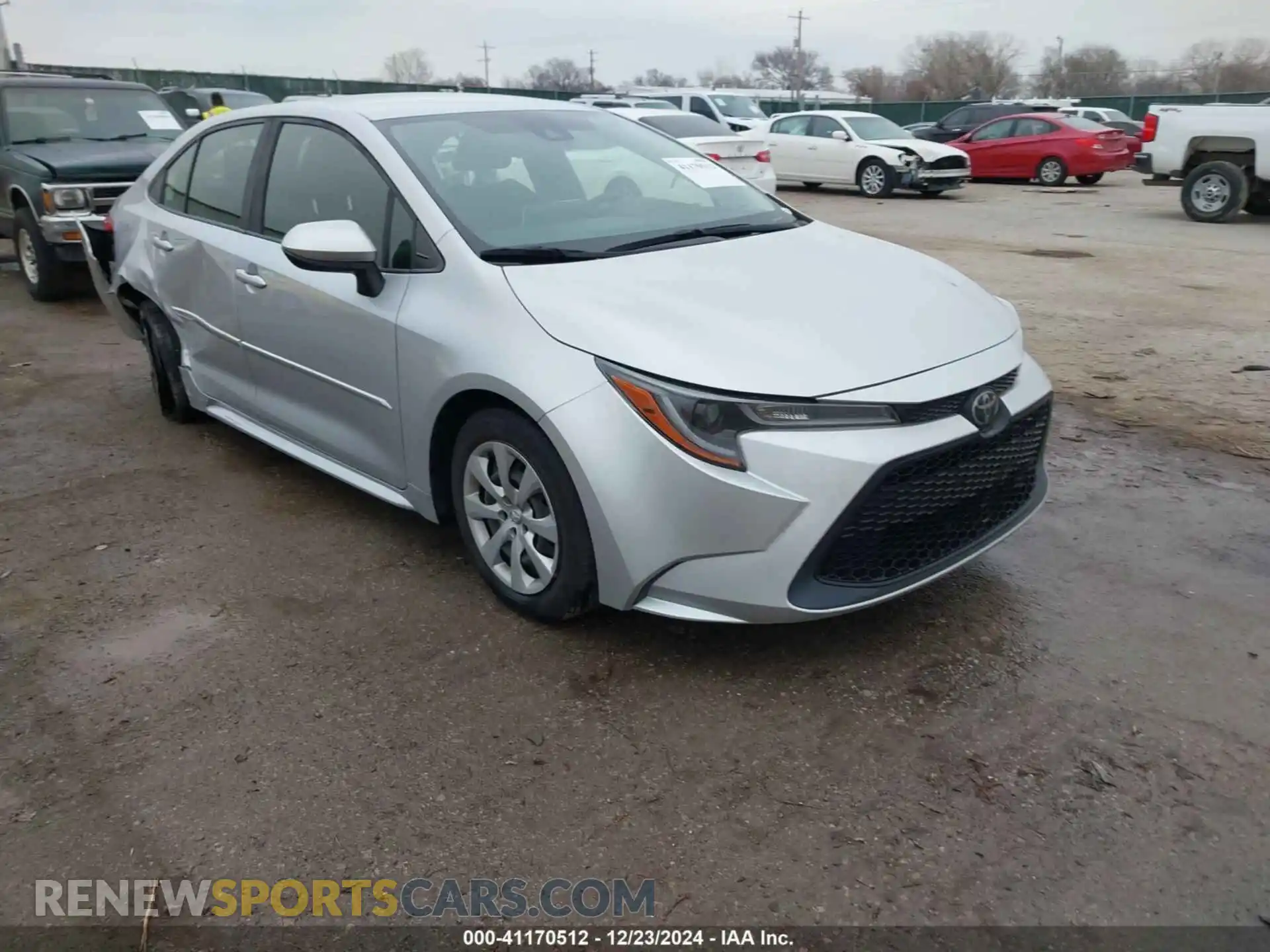 1 Photograph of a damaged car JTDEPMAE9MJ182784 TOYOTA COROLLA 2021