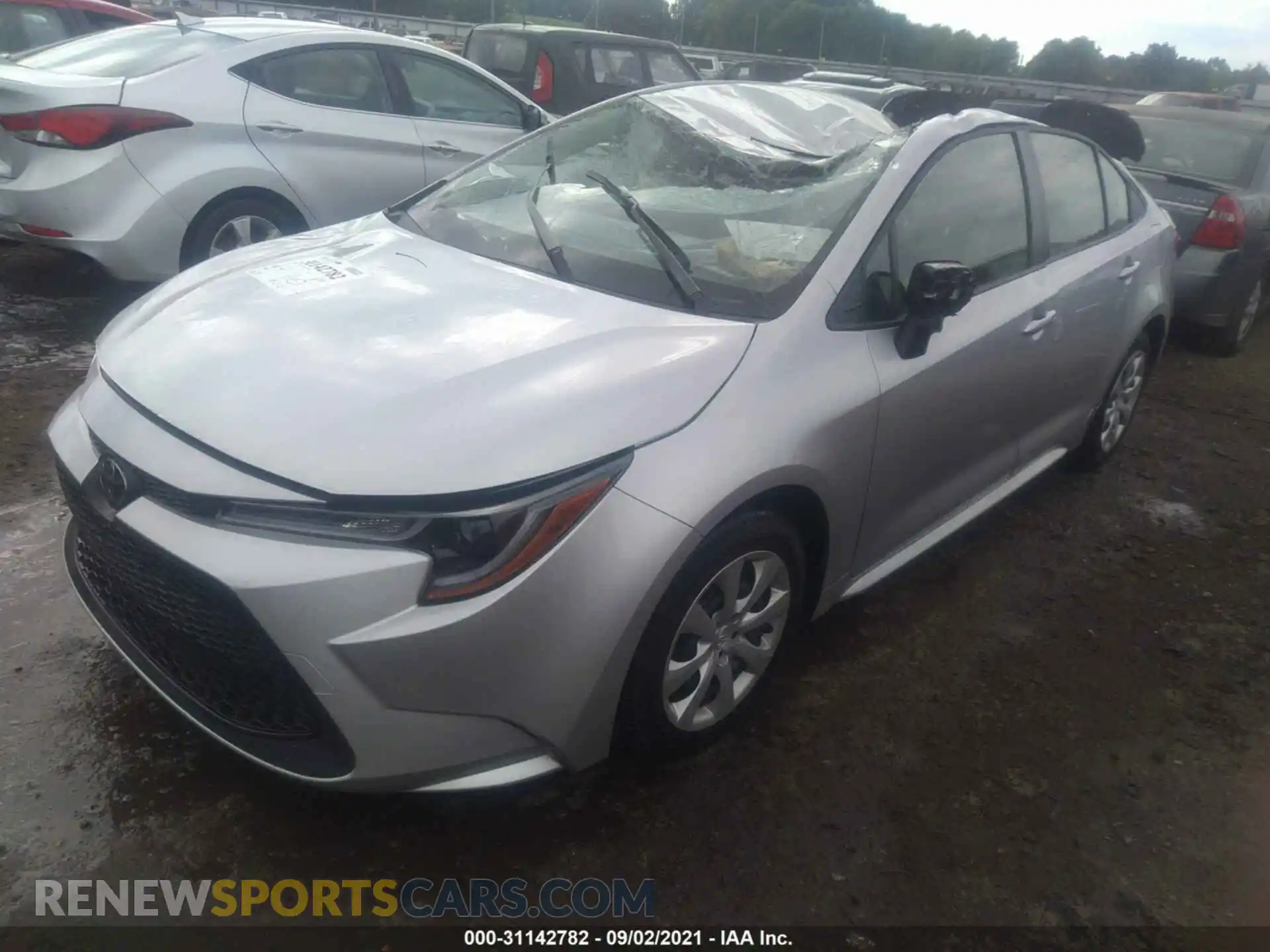 2 Photograph of a damaged car JTDEPMAE9MJ187631 TOYOTA COROLLA 2021