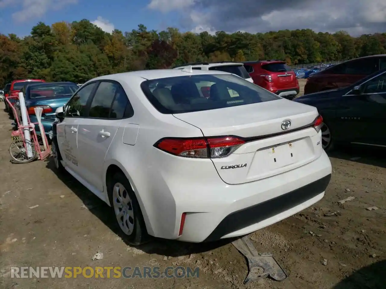 3 Photograph of a damaged car JTDEPMAE9MJ187662 TOYOTA COROLLA 2021