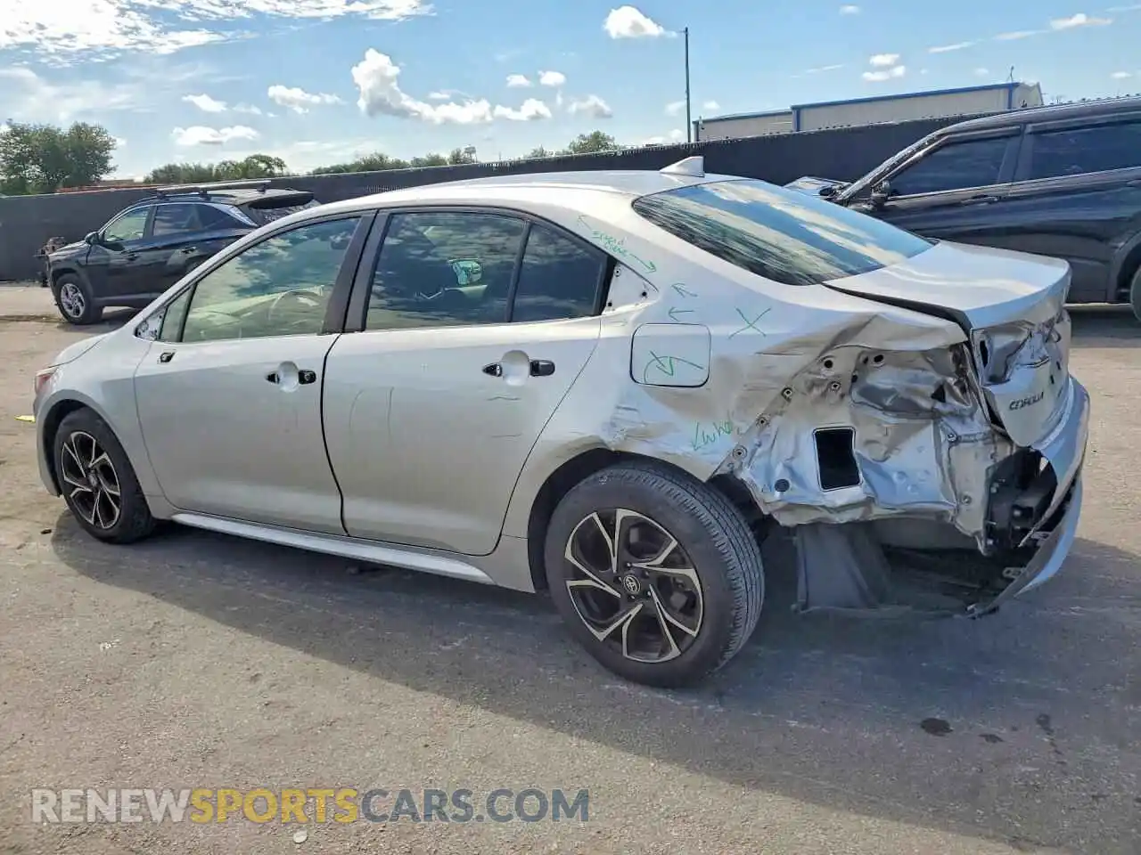2 Photograph of a damaged car JTDEPMAEXMJ117524 TOYOTA COROLLA 2021