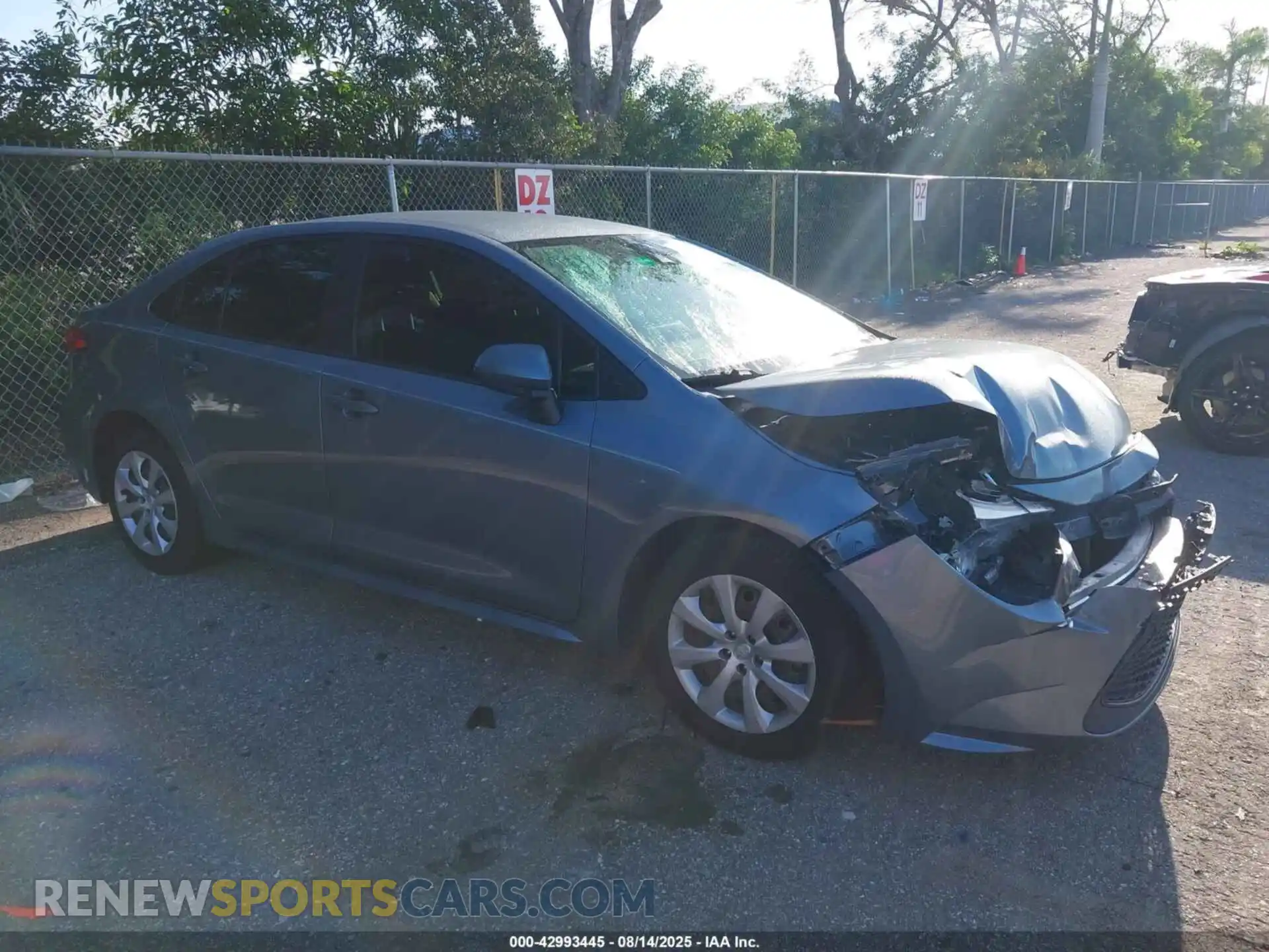 1 Photograph of a damaged car JTDEPMAEXMJ124716 TOYOTA COROLLA 2021