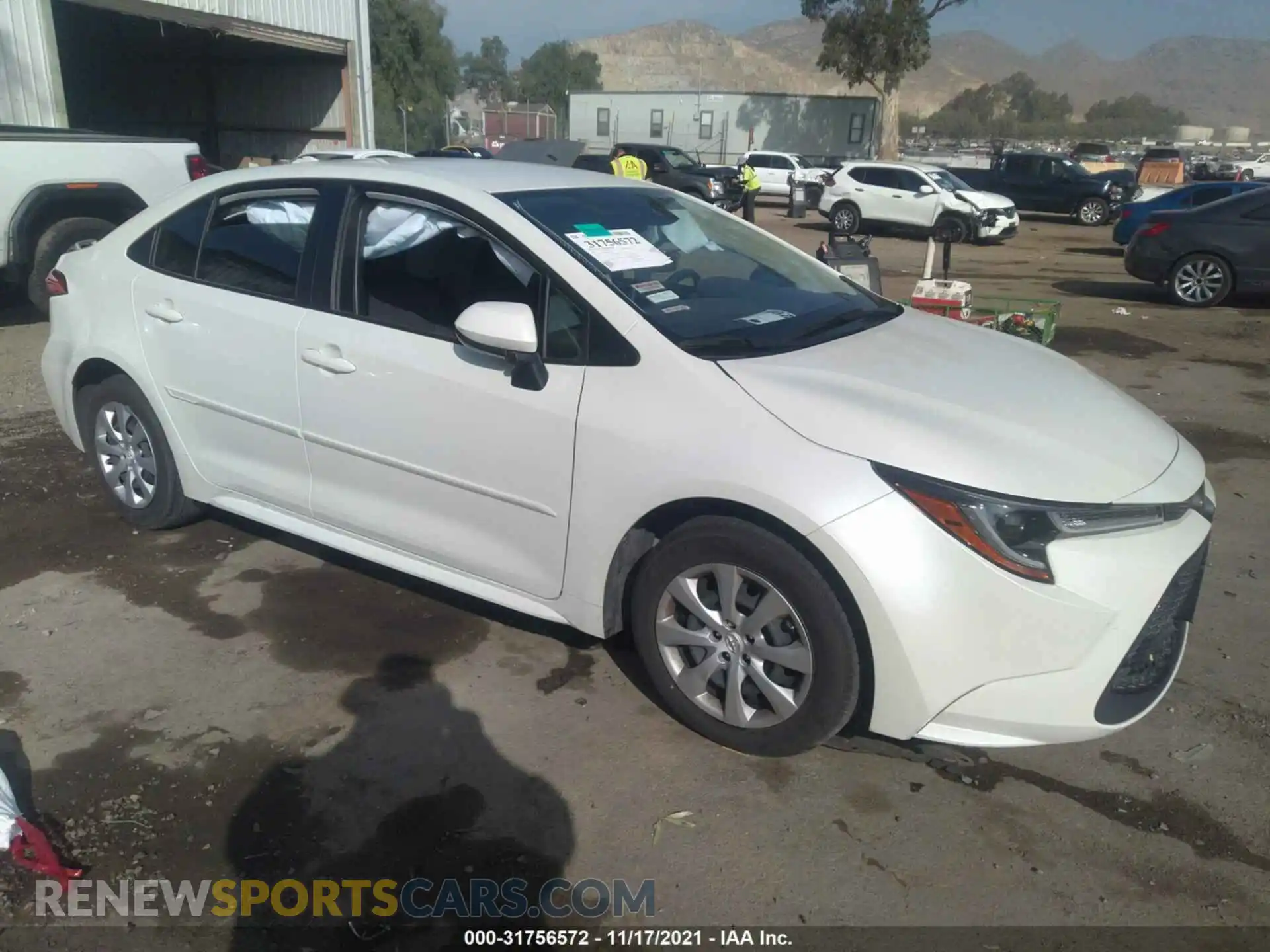 1 Photograph of a damaged car JTDEPMAEXMJ131360 TOYOTA COROLLA 2021