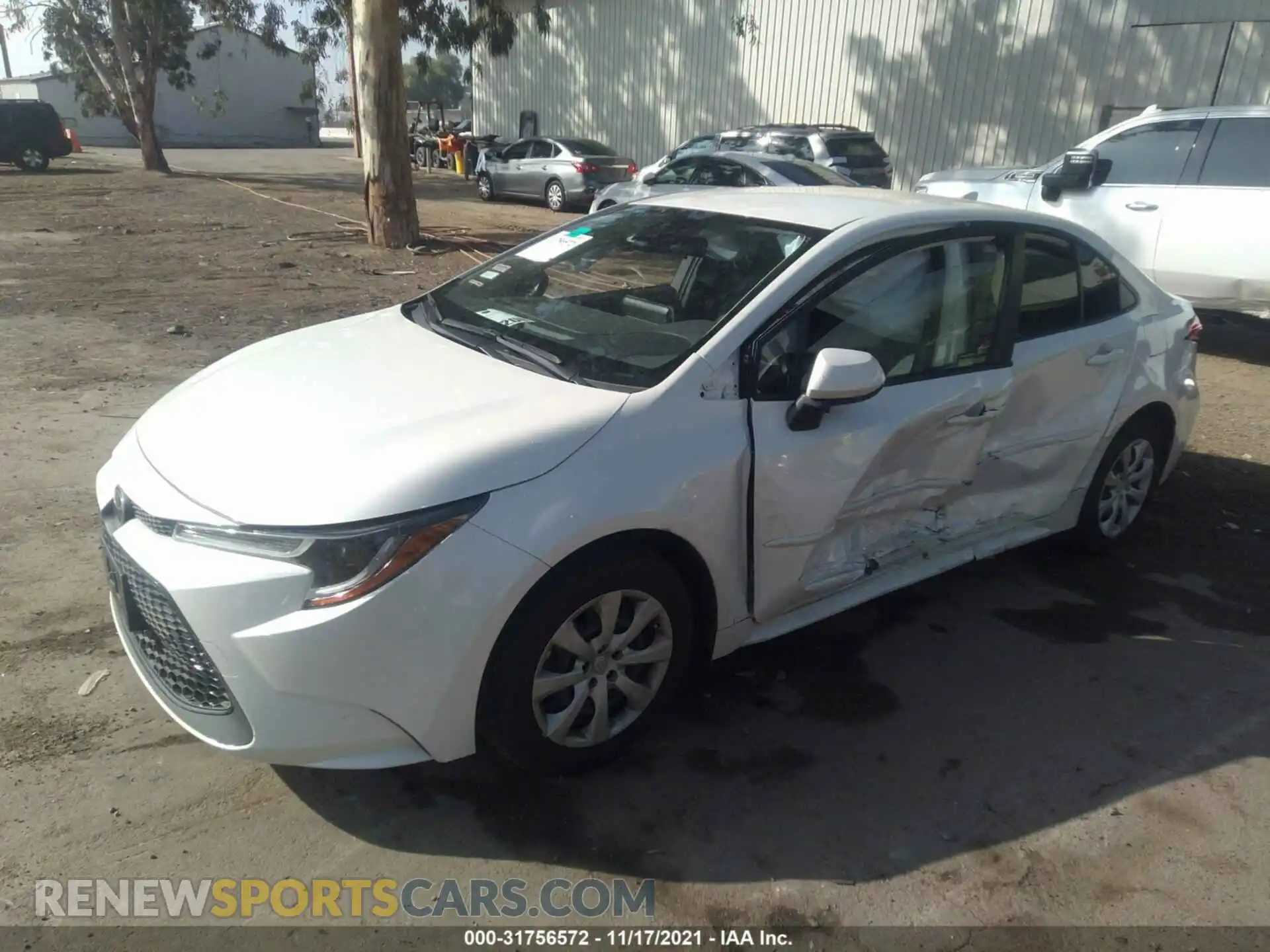 2 Photograph of a damaged car JTDEPMAEXMJ131360 TOYOTA COROLLA 2021