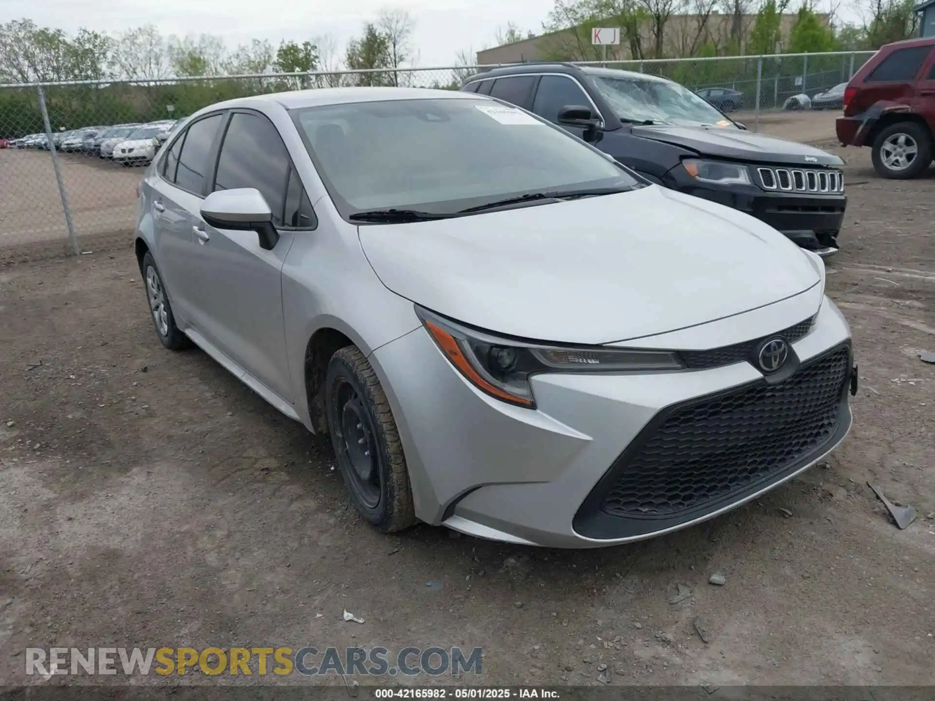1 Photograph of a damaged car JTDEPMAEXMJ131584 TOYOTA COROLLA 2021
