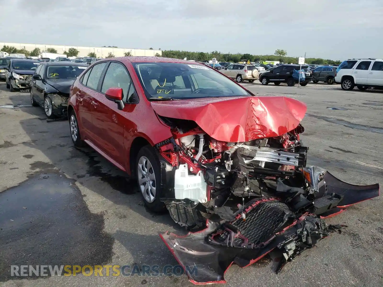 1 Photograph of a damaged car JTDEPMAEXMJ134811 TOYOTA COROLLA 2021