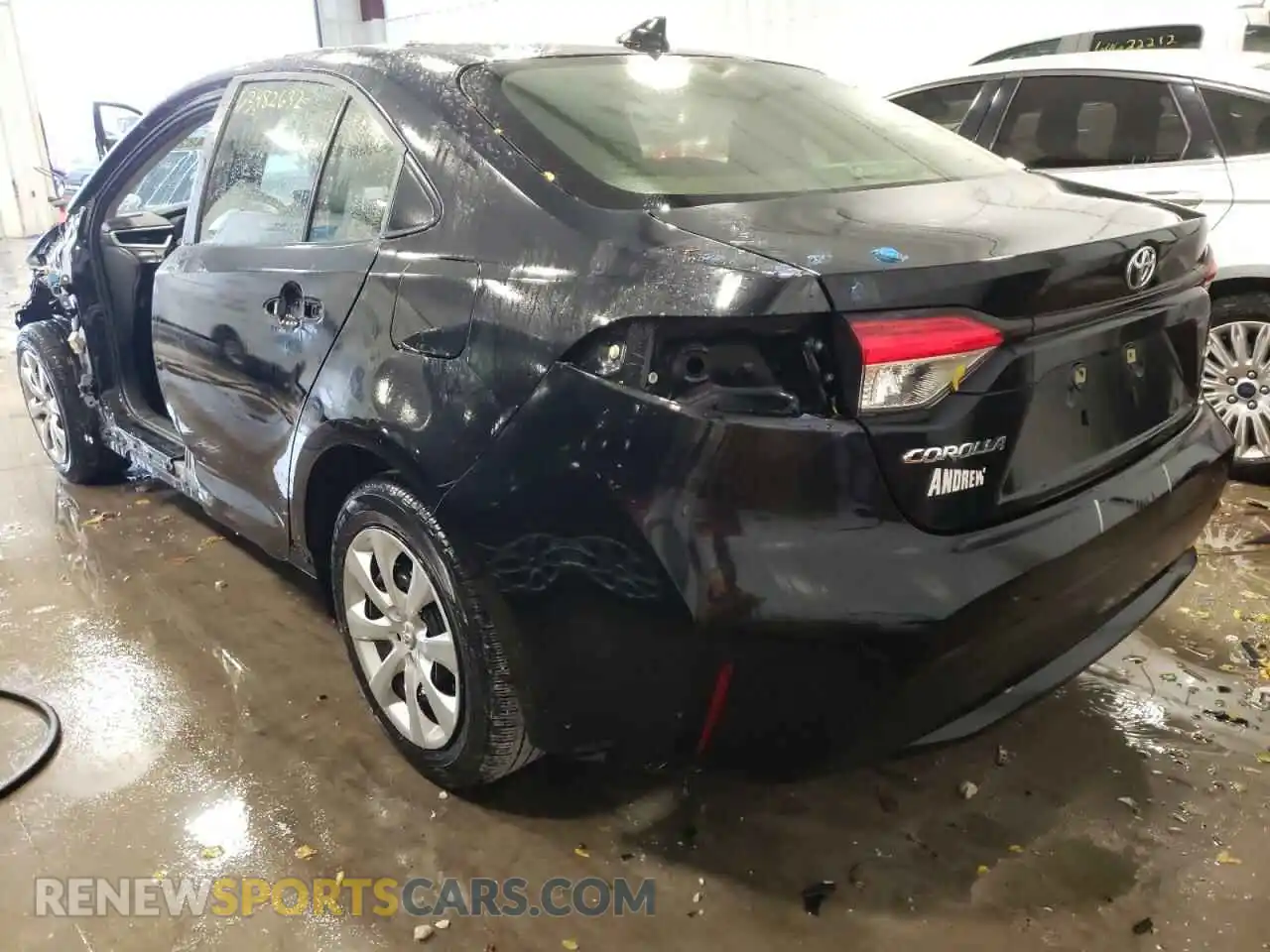 3 Photograph of a damaged car JTDEPMAEXMJ137434 TOYOTA COROLLA 2021