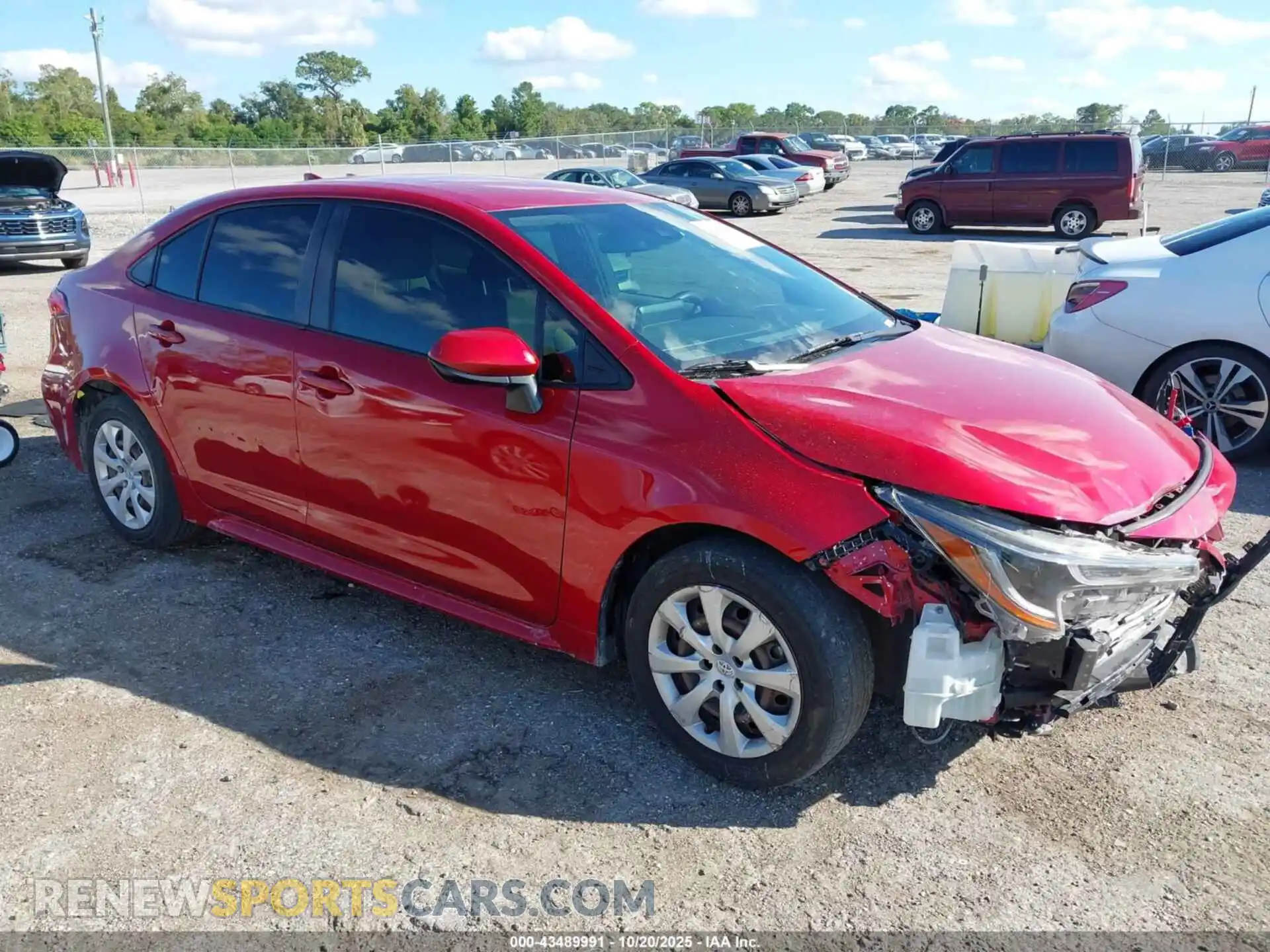 1 Photograph of a damaged car JTDEPMAEXMJ137725 TOYOTA COROLLA 2021