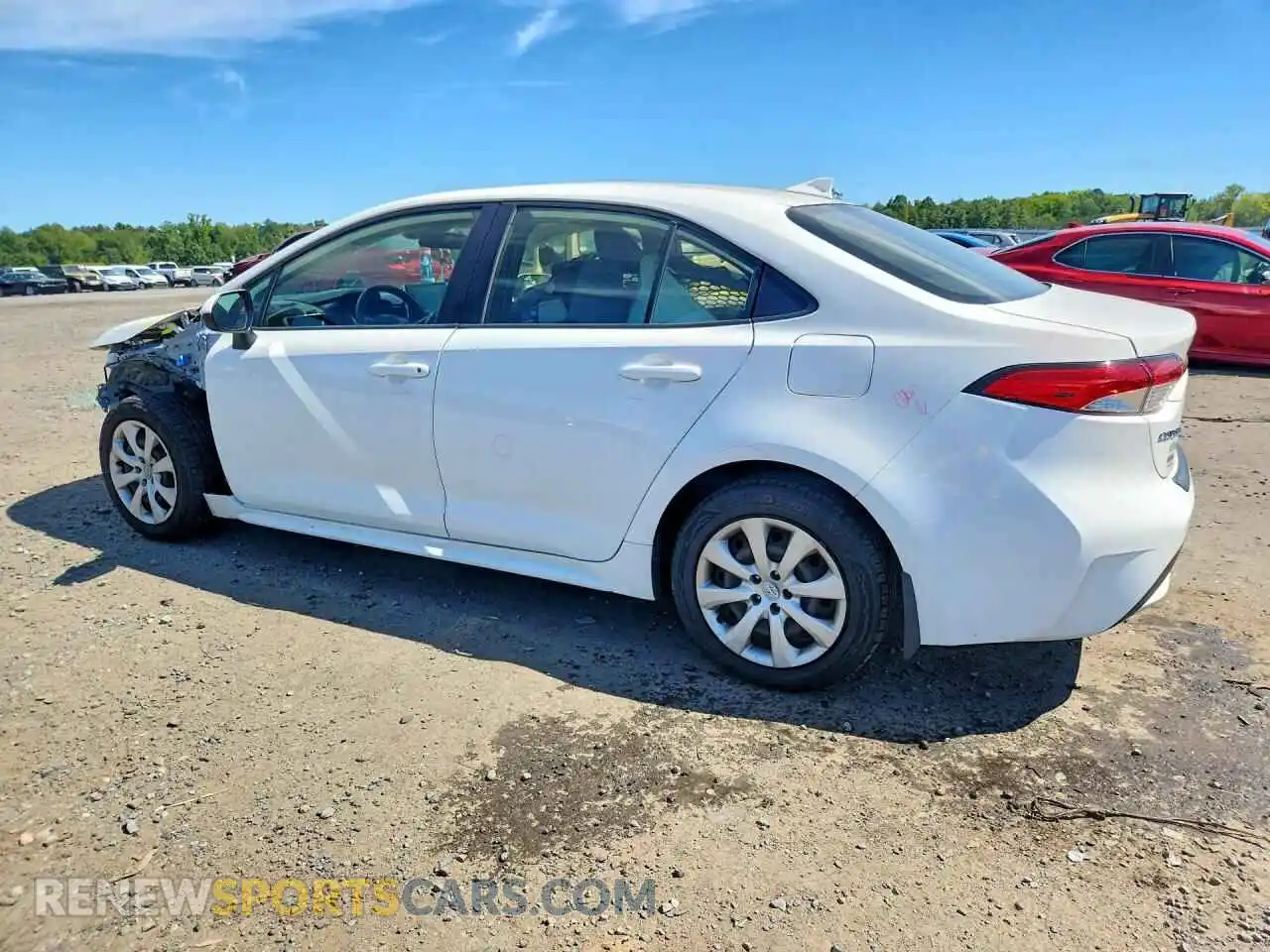 2 fotografías del automóvil dañado JTDEPMAEXMJ140382 TOYOTA COROLLA 2021